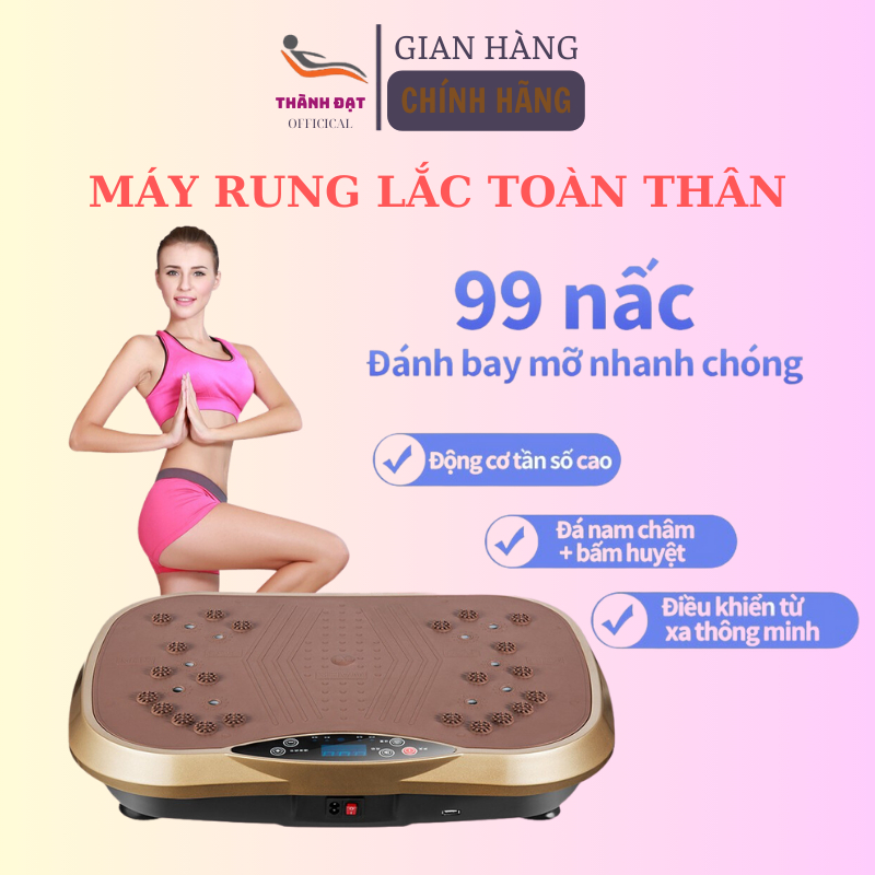 Máy Rung Lắc Toàn Thân Giảm Béo Hiệu Quả - Thiết Bị Giảm Cân, Máy Tập Giảm Mỡ Bụng - Kết Nối Nghe Nhạc Blutooth