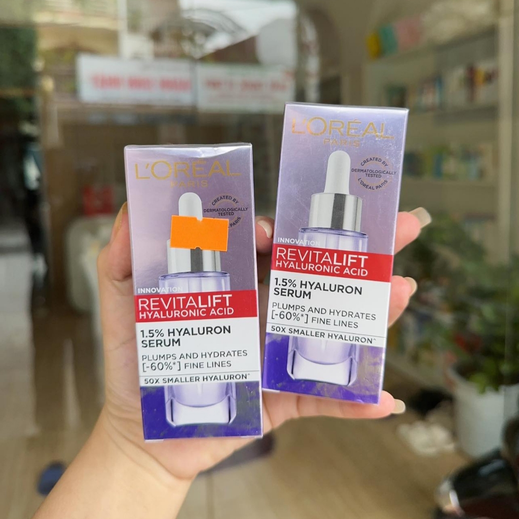 Tinh Chất Serum L'Oreal Siêu Cấp Ẩm, Giảm Nếp Nhăn, Trắng Da - Loreal Paris Revitalift 1.5% Hyaluronic Acid Serum 30ml