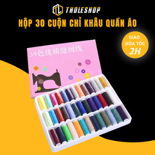 Combo 39 Cuộn Chỉ Khâu Quần Áo 402, Độ Bền Lâu Và Bền Màu Tholeshop 4742