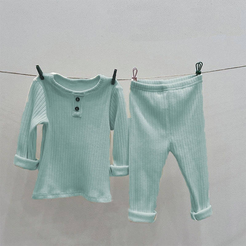 TE428- Bộ áo + quần chất cotton tăm xuất cho bé trai bé gái Hokiha Kids co giãn , mềm mại size 8-17kg