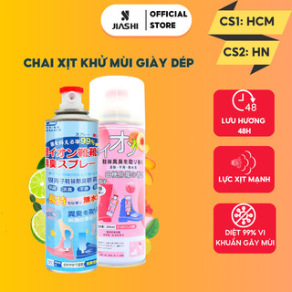 Chai xịt khử mùi hôi giày dép công nghệ nano bạc dung tích 260ml, bình làm thơm tủ để giầy, quần áo, vớ chân XKM01