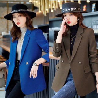 Áo Khoác vest thu Đông Hàn Quốc Thời Trang Áo khoác vest đi làm công sở có size M,L,XL