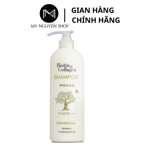 Cặp Dầu Gội Xả Biotin Collagen Trắng 500ml-1000ml | Giảm Rụng Tóc,Kích Mọc Tóc,Phục Hồi Tóc Khô Xơ