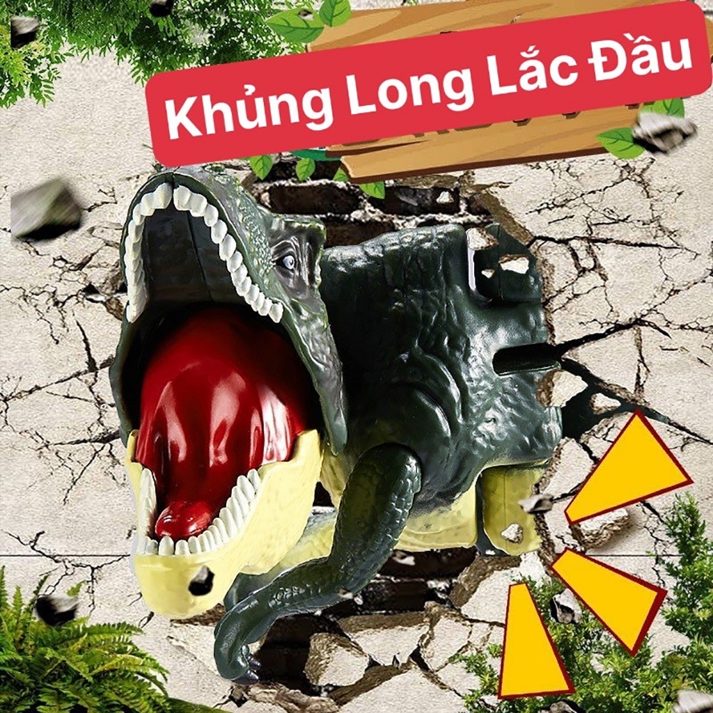 Đồ chơi trẻ em khủng long lắc đầu quay 300 độ có âm thanh