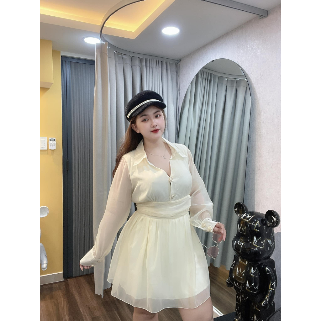 ĐẦM BIGSIZE SƠ MI TƠ 60-90KG