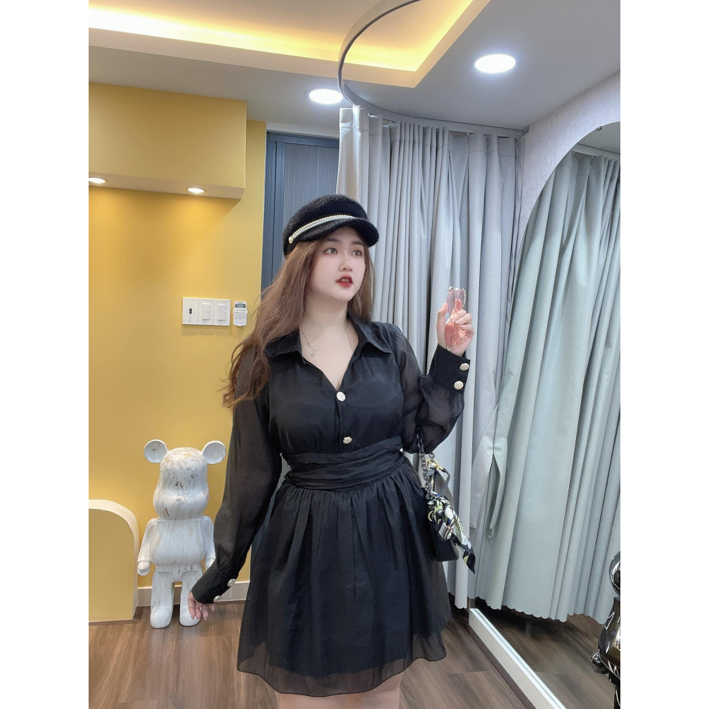 ĐẦM BIGSIZE SƠ MI TƠ 60-90KG