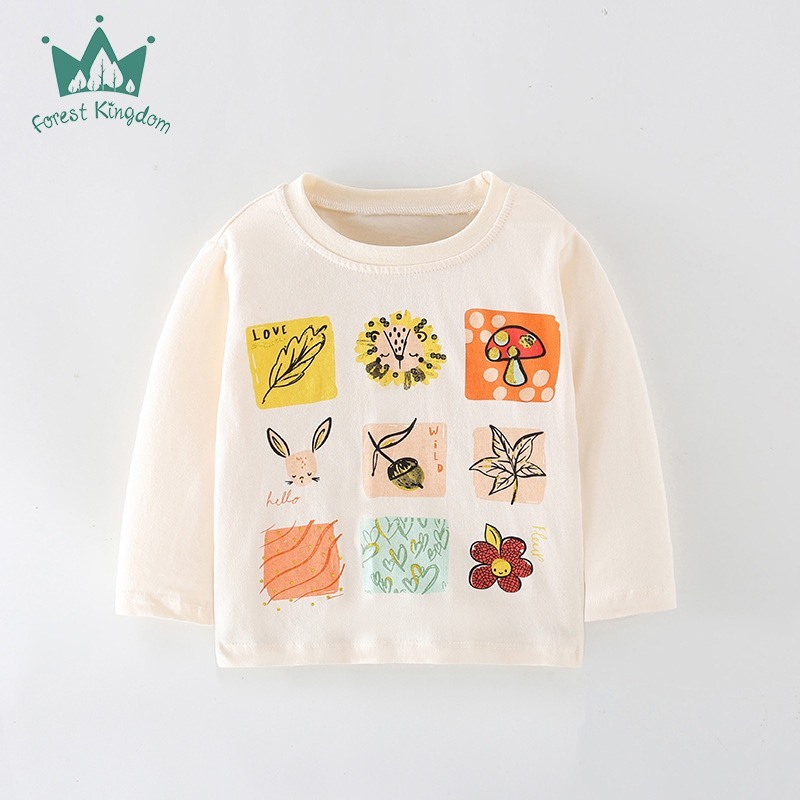 Áo Thun Dài Tay Cotton Nhiều Mẫu Cho Bé FK Gái Mẫu Mới 2023 P2 - Jumping Beans Official Store