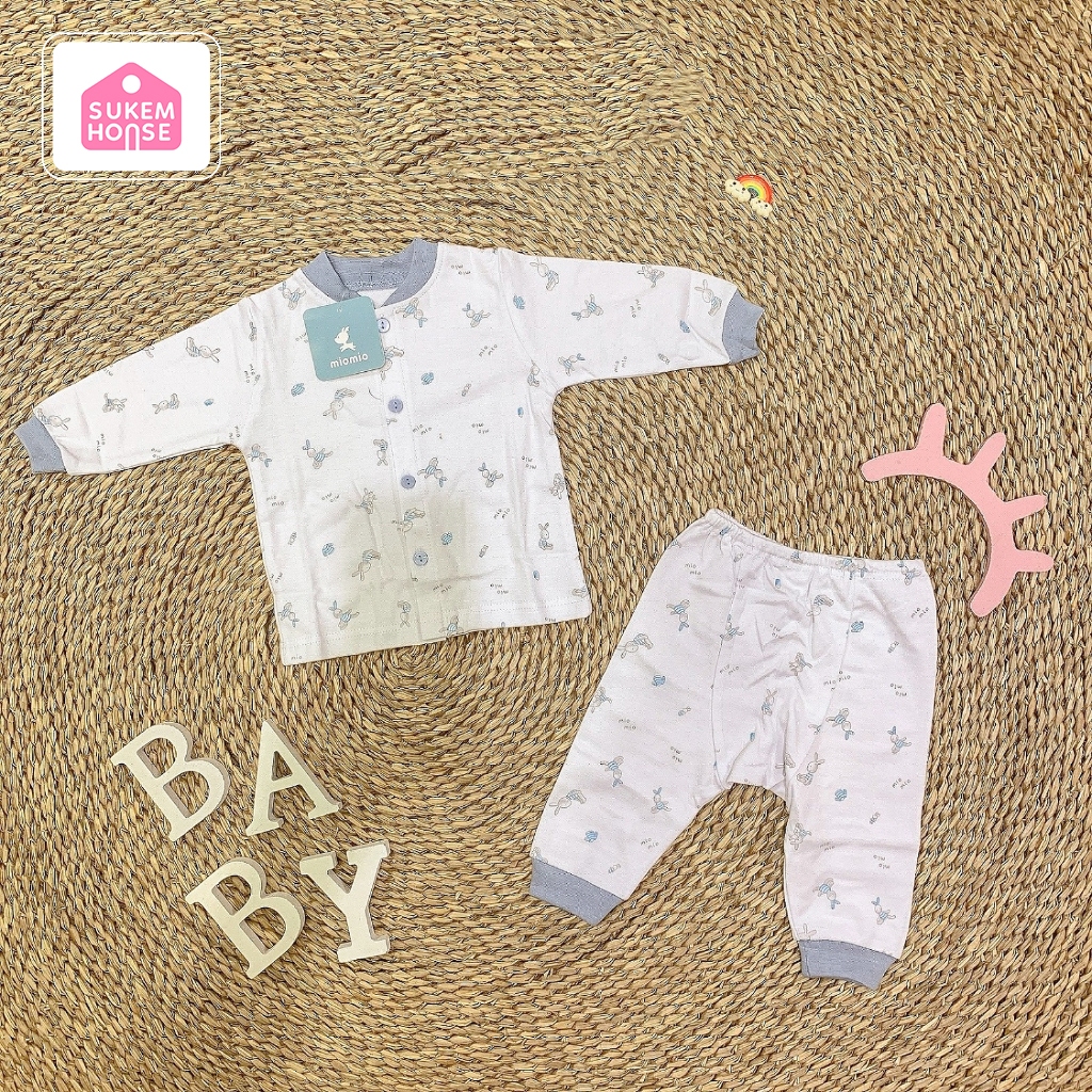 Bộ Quần Áo MIOMIO Dài Tay Mùa Thu Đông Chất Liệu 100% Cotton Hàng Chính Hãng An Toàn Cho Da Bé