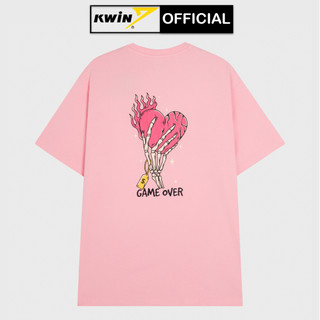 Áo thun form rộng unisex local brand INSIDEMEN in hình trái tym phông ulzzang nam nữ cổ tròn ITS072S3