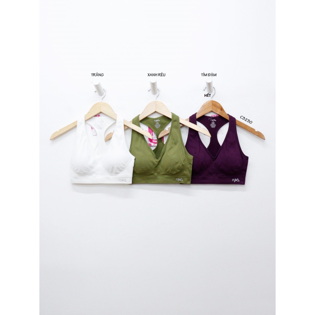 C3230 - Áo bra tập , in chữ "" viền