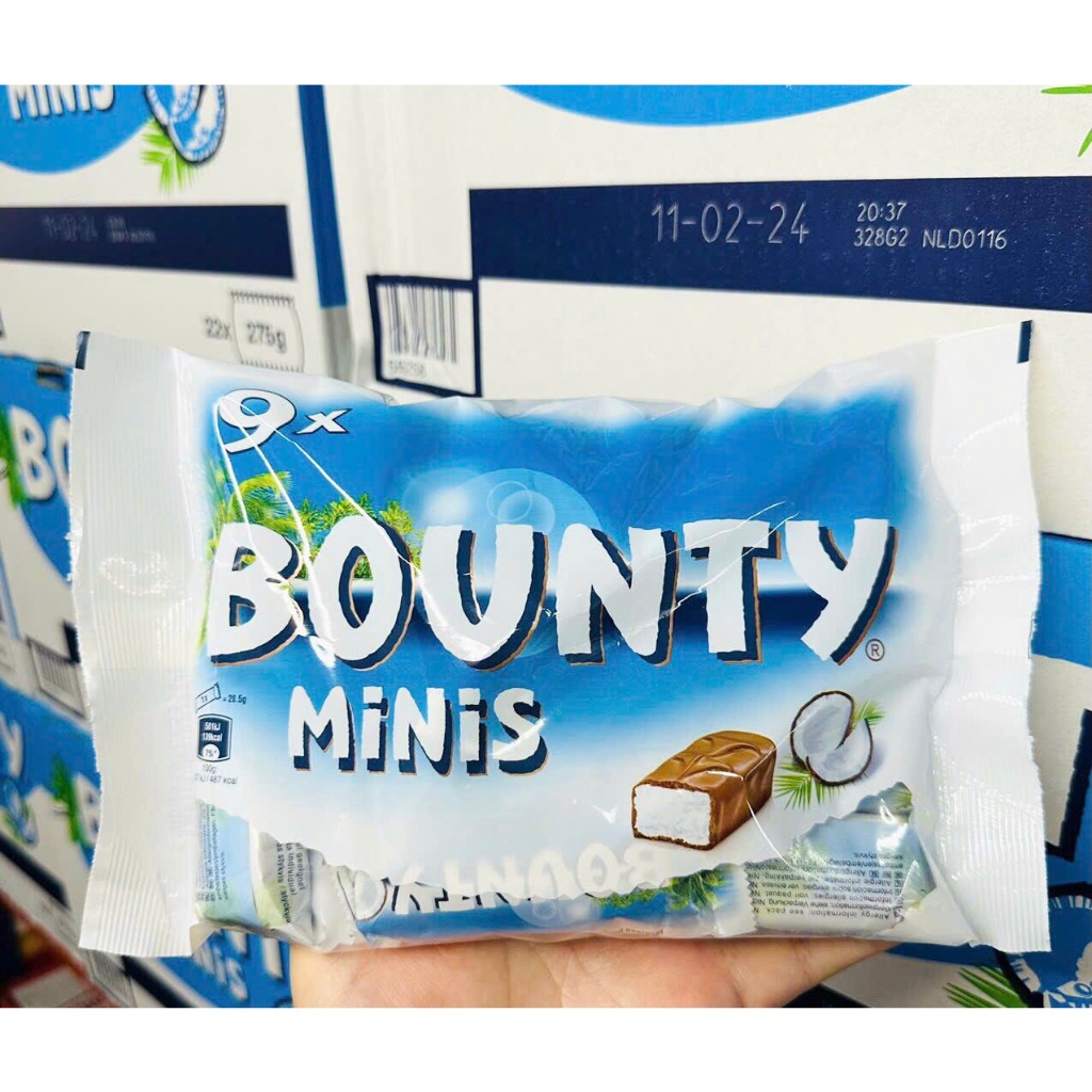 Socola dừa Bounty hàng chuẩn Đức gói 275g