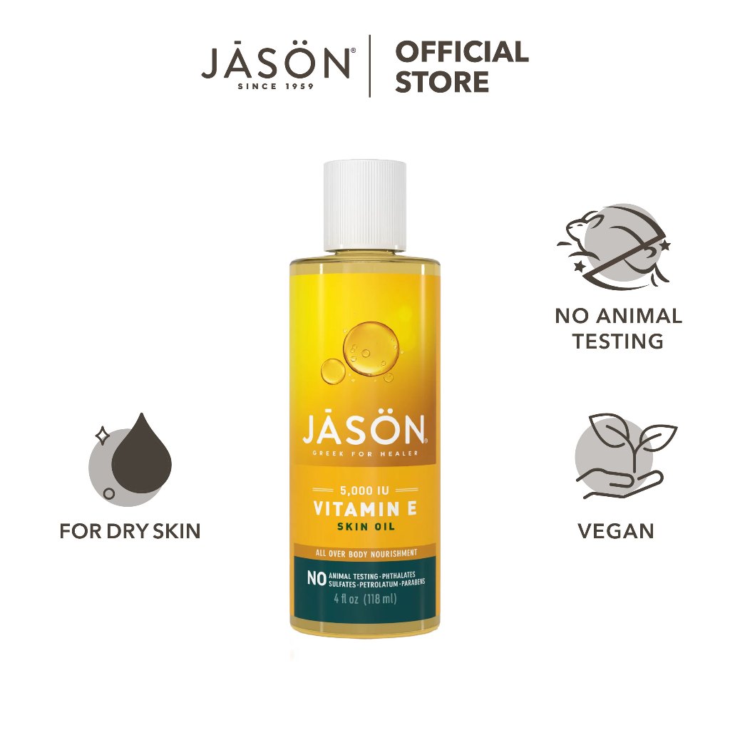 Dầu dưỡng da JASON 5,000 IU VITAMIN E SKIN OIL 118ml