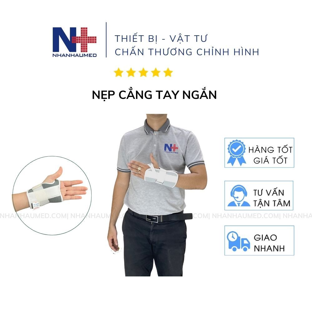 Nẹp Cố Định Cổ tay Linh Hiếu  Giúp Cố Định Cổ Tay, Bàn Tay Sau Chấn Thương Cổ Tay, Bàn Tay, Cẳng tay ngắn