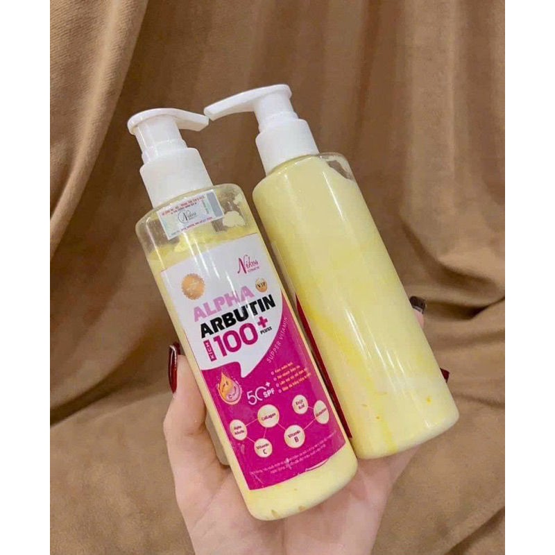 Kích ủ trắng Alpha Arbutin Nicos Chính Hãng.