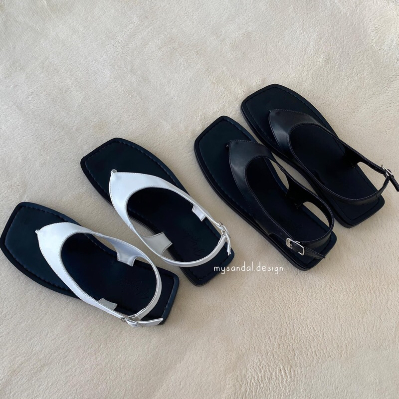 Giày sandals Hàn đế vuông