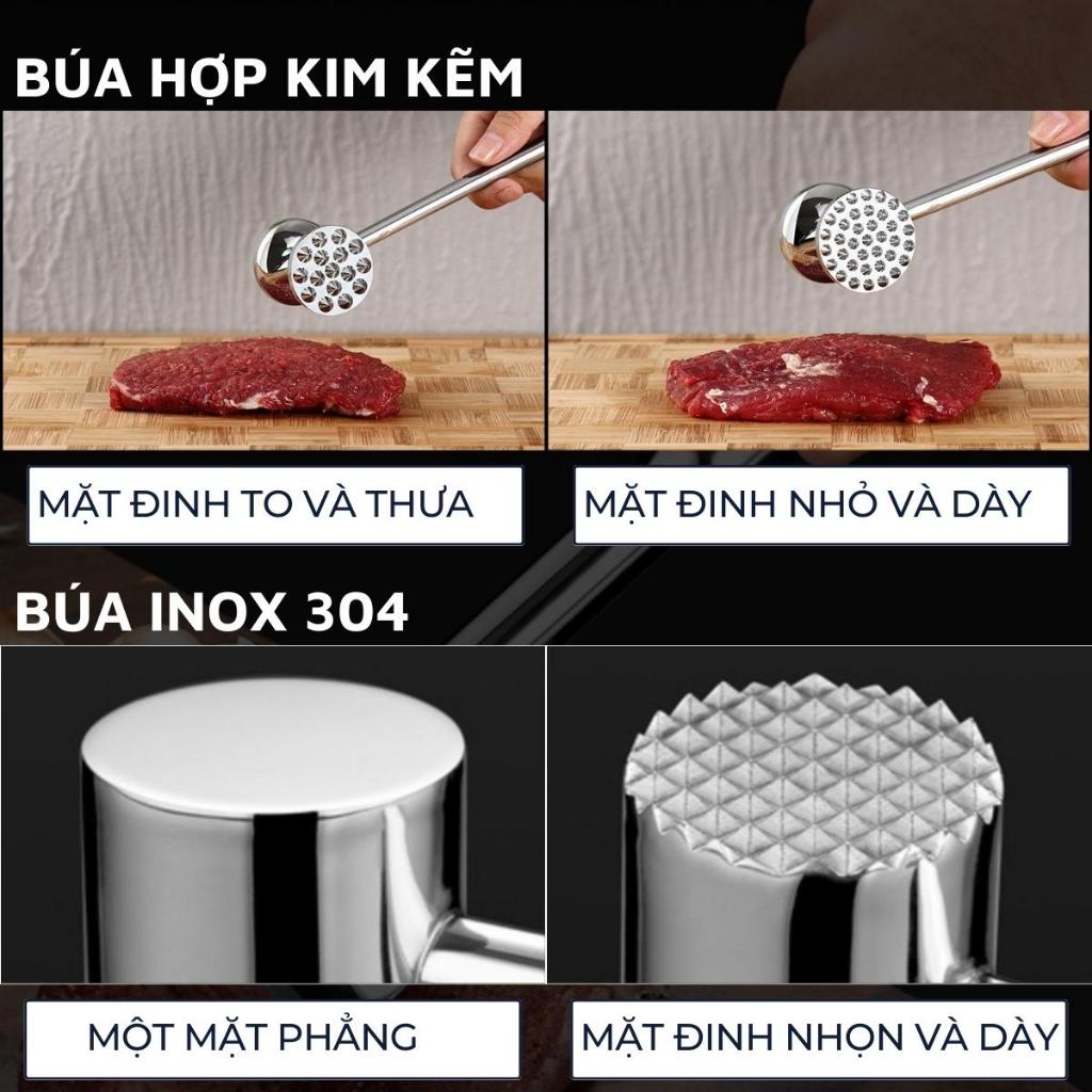 Búa đập thịt, tỏi, gừng, xả ... đa năng DandiHome có lỗ treo tiện lợi, cao cấp-Tiêu chuẩn châu Âu