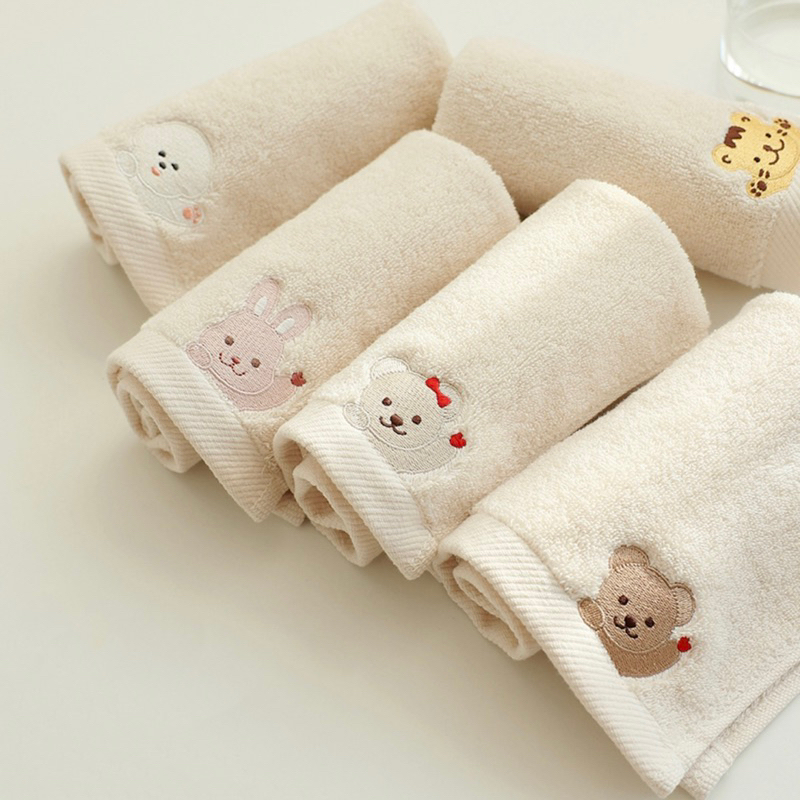 Khăn mặt cotton organic Chezbebe nội địa Hàn cho bé và cả gia đình