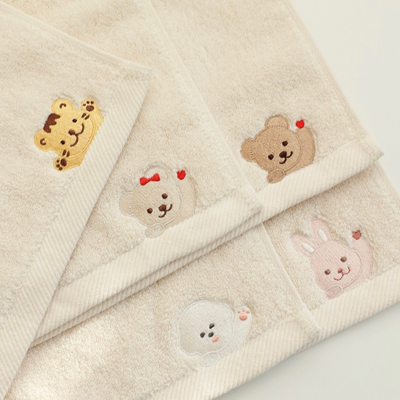 Khăn mặt cotton organic Chezbebe nội địa Hàn cho bé và cả gia đình