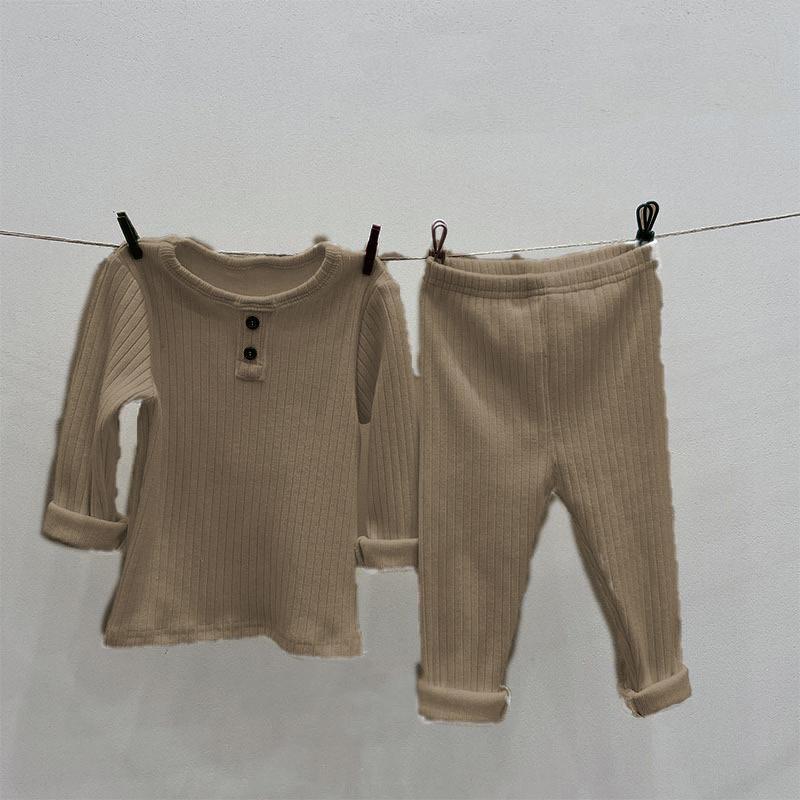 TE428- Bộ áo + quần chất cotton tăm xuất cho bé trai bé gái Hokiha Kids co giãn , mềm mại size 8-17kg