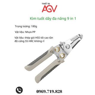 Kìm tuốt dây cắt dây đa năng 9 trong 1
