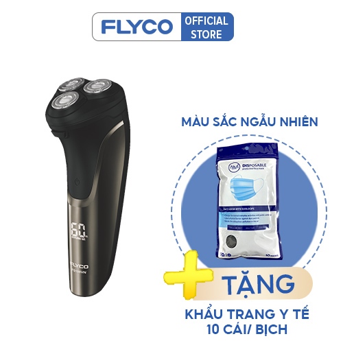 Máy Cạo Râu Flyco 3 Lưỡi Kép Thân Máy Kháng Nước Sạc Nhanh 1 Giờ FS198VN Hàng Chính Hãng