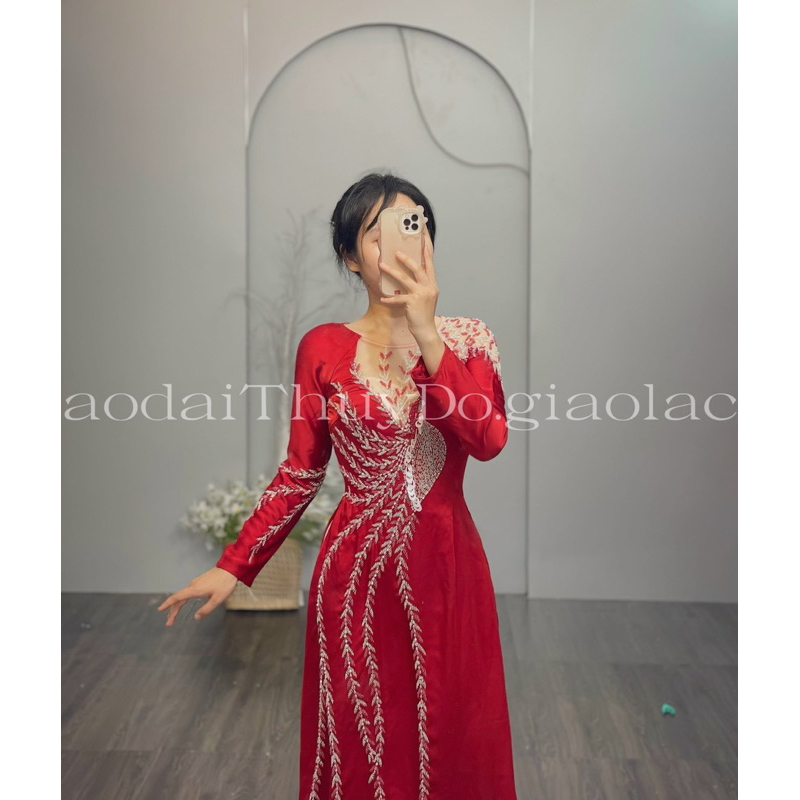Áo Dài Mẹ Cô Dâu, Áo Dài Bà Sui, Áo Dài Đính Hạt,…