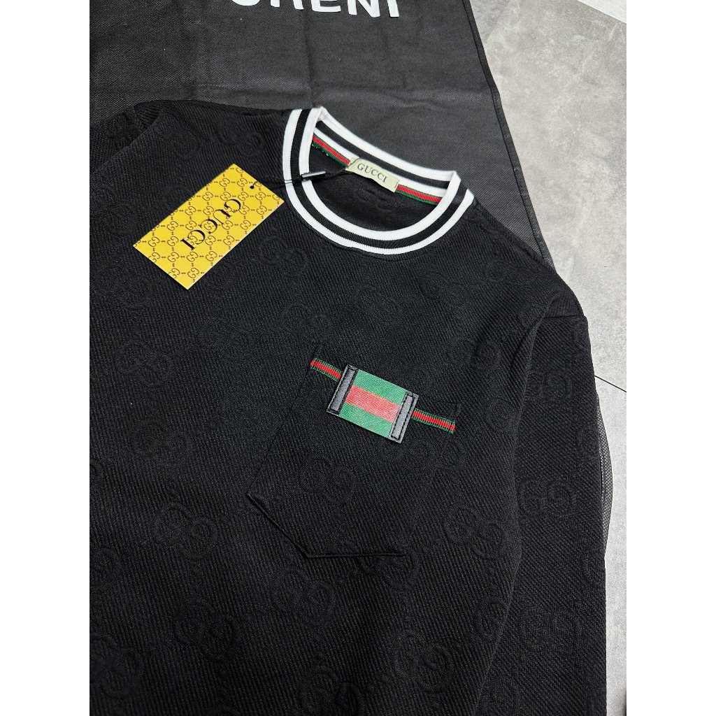 Bộ quần áo nỉ thu đông dài tay nam guici Chất xốp tàu cao cấp dáng thể thao năng động