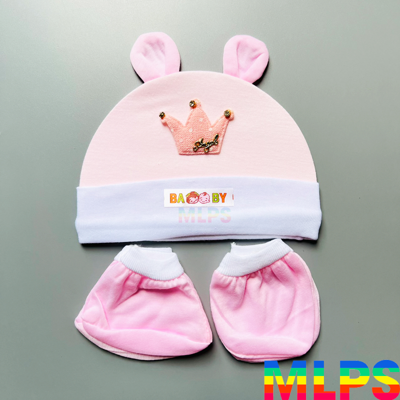 Sét mũ bao tay bao chân 5 MÓN đáng yêu cho bé SM01