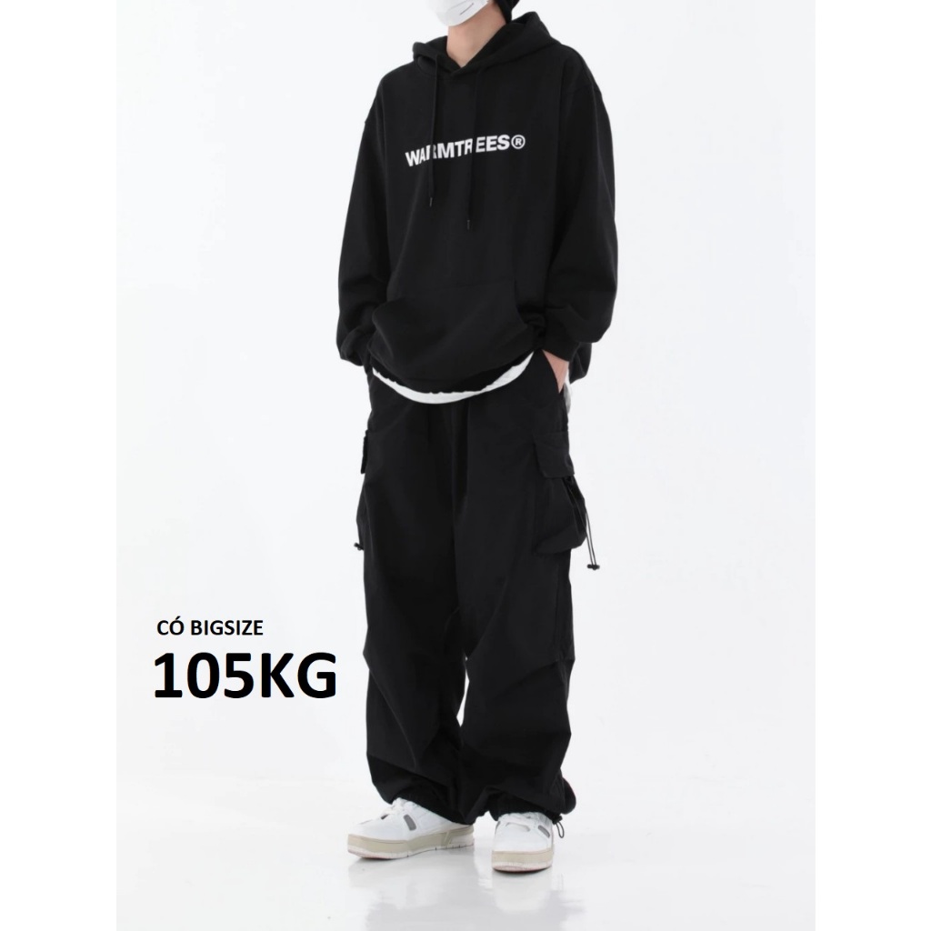 Quần Kaki Túi Hộp Ống Rộng Nam, Vải dày đẹp cao cấp, Kiểu Dáng Cá Tính Ngầu lòi, Có bigsize 105Kg