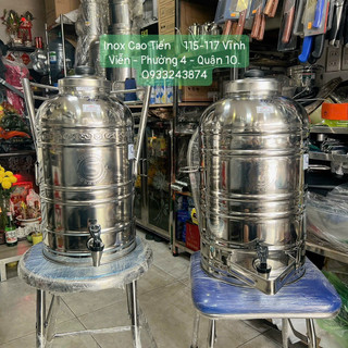 Bình chứa inox 304 dày 20l-30l-50l