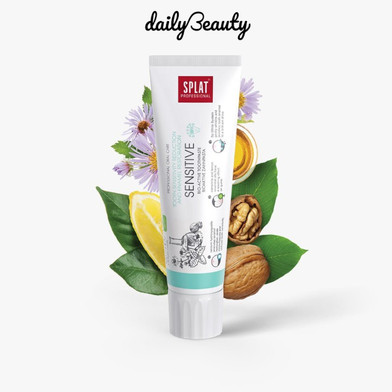 Kem Đánh Răng Giảm Ê Buốt SPLAT Sensitive dành cho răng nhạy cảm 100ml Daily Beauty Official