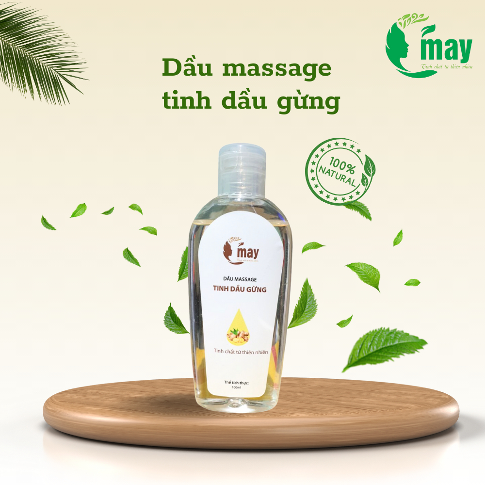 (MẪU DÙNG THỬ) DẦU MASSAGE BODY TINH DẦU GỪNG – 100ML