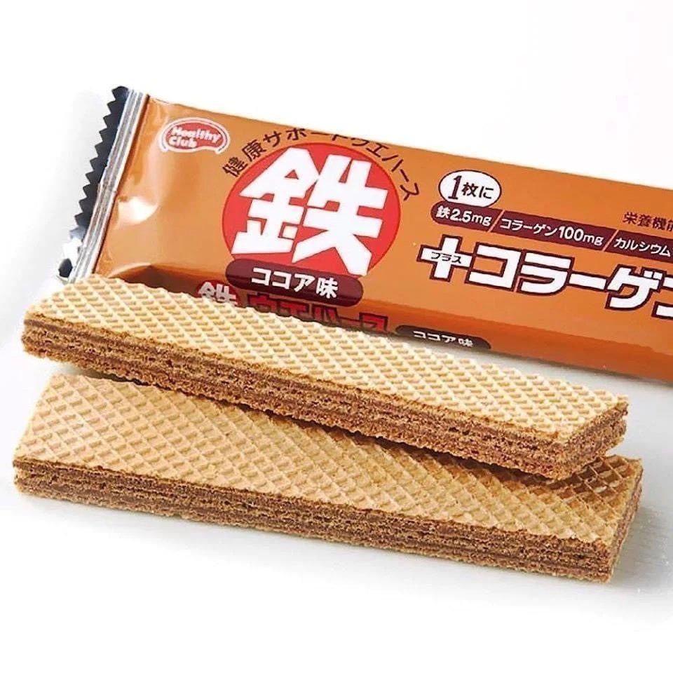 Bánh Xốp Bổ Sung Canxi Healthy Club Nhật Bản Gói 40 Thanh