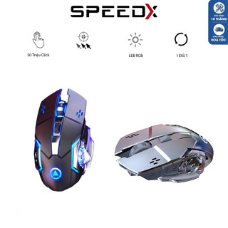 Chuột không dây gaming speedx a4 chuyên chơi game leb 7 màu