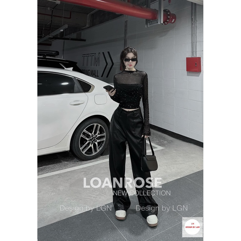 Áo lưới tơ mềm đính đá lóng lánh 🥰