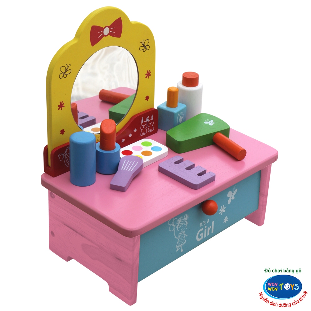 Đồ chơi gỗ Bàn trang điểm | Winwintoys 60582 | Phát triển trí tưởng tượng và khéo léo | Đạt tiêu chuẩn CE và TCVN