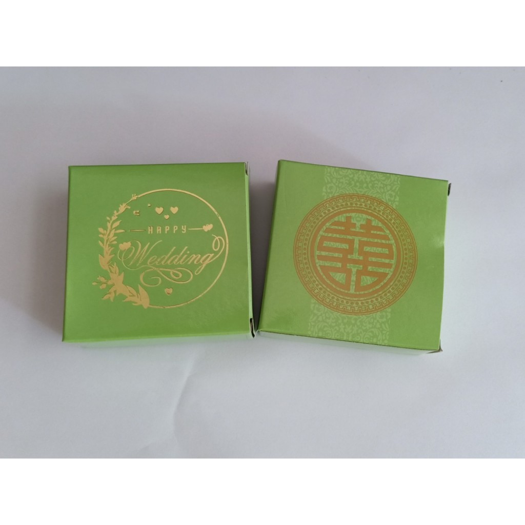10-50 Vỏ hộp giấy wedding và hỷ nhũ trang trí tráp