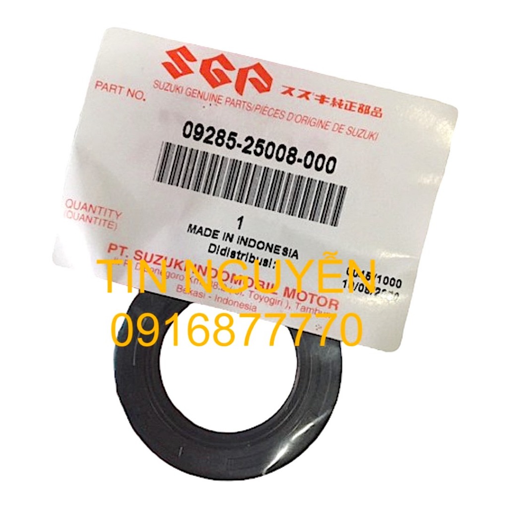 Phốt cao su bánh mâm Satria/ Raider fi chính hãng mã 09285 25008 000