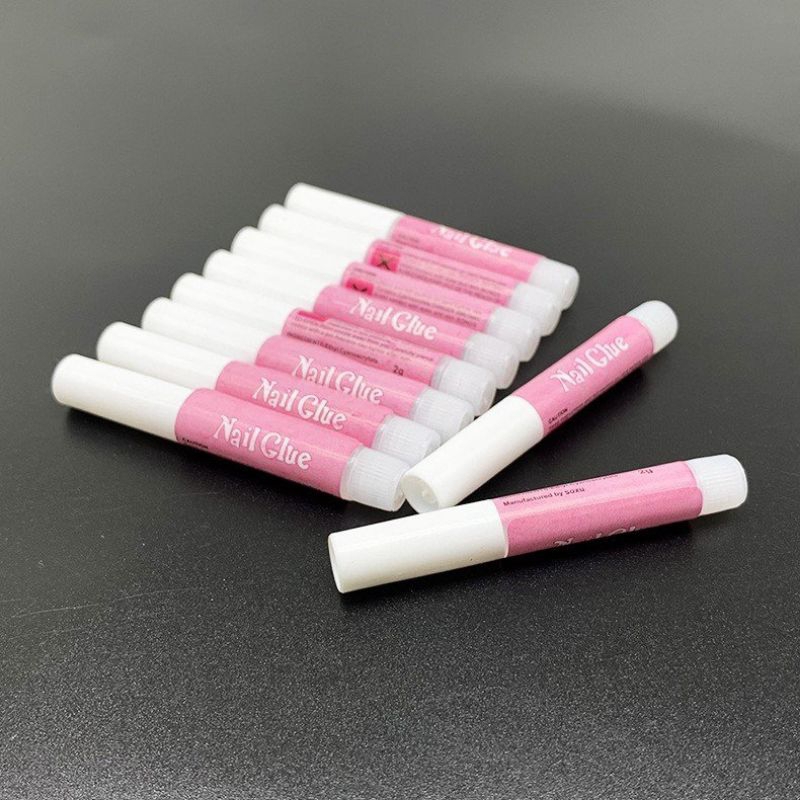 Keo mini dán nailbox,móng giả tuýp nhỏ 2g ,sét 10 lọ