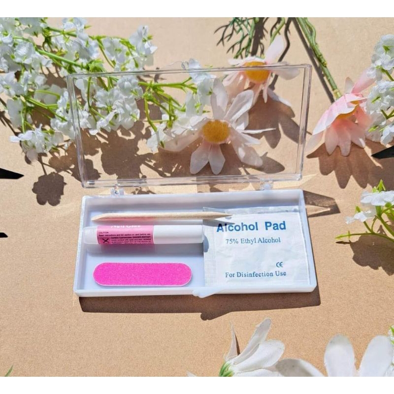 Keo mini dán nailbox,móng giả tuýp nhỏ 2g ,sét 10 lọ