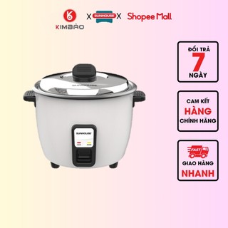 Nồi cơm điện 1.8lit sunhouse shd8132 phủ chống dính an toàn. cho 4-6 người ăn. bh 12t