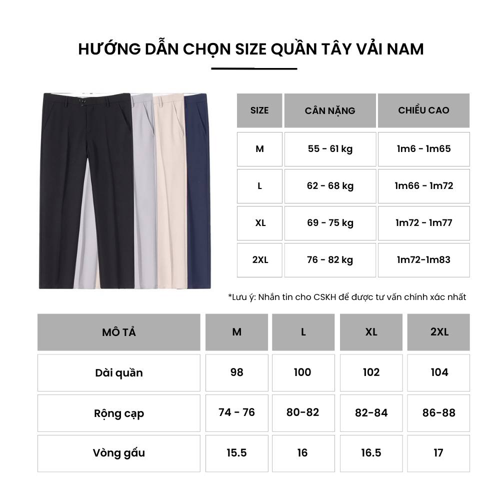 Quần tây nam VICENZO dáng baggy vải co giãn dày dặn dáng suông ống rộng phong cách Hàn