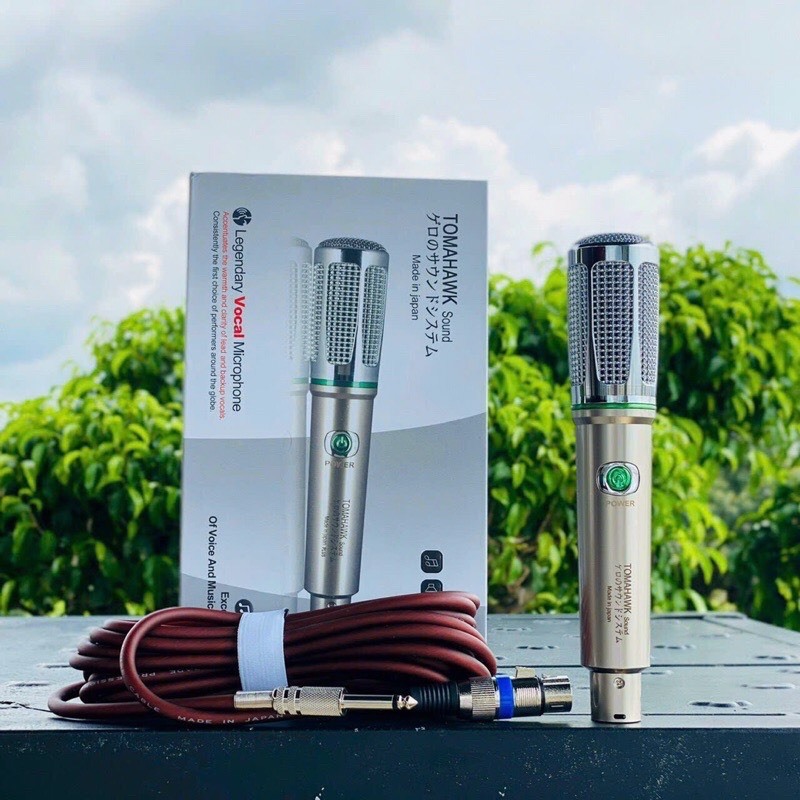 Micro có dây Tomahawk đời mới năm 2023 dây dài 5m, thân mic kim loại chống han
