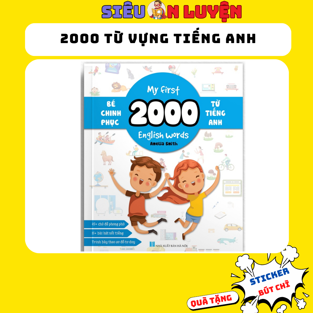 Sách - Bé Chinh Phục 2000 Từ Vựng Tiếng Anh - My First 2000 English Words