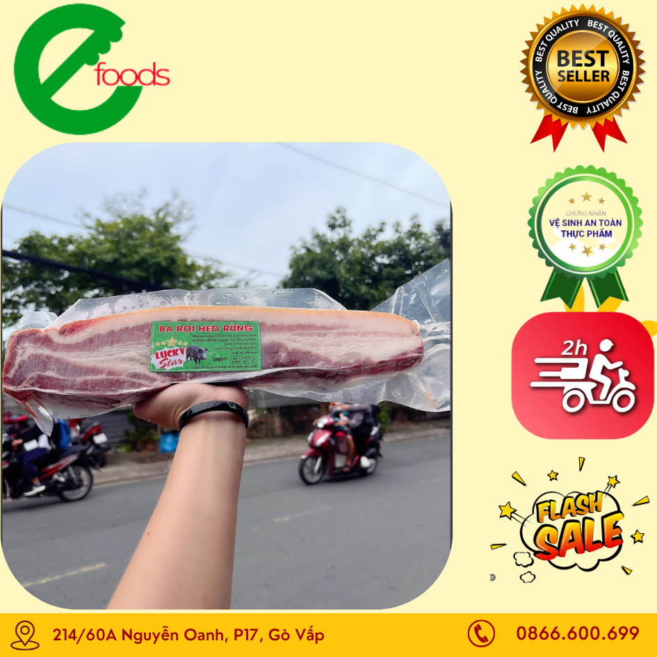 Ba Rọi Heo Rừng 1KG Tươi Ngon