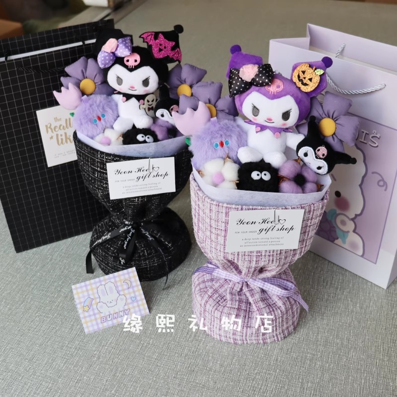 Búp bê Kuromi bó hoa quà tặng sinh nhật búp bê cho bạn gái Ngày lễ tình nhân