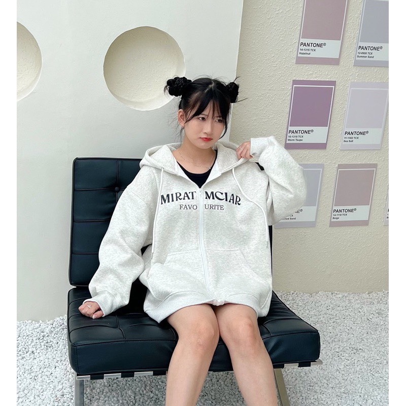 Áo Khoác Hoodie Zip Có Mũ Màu Xám Tiêu Siêu HOT Có Dây Mũ Basic Nam Nữ Mặc Được TL02