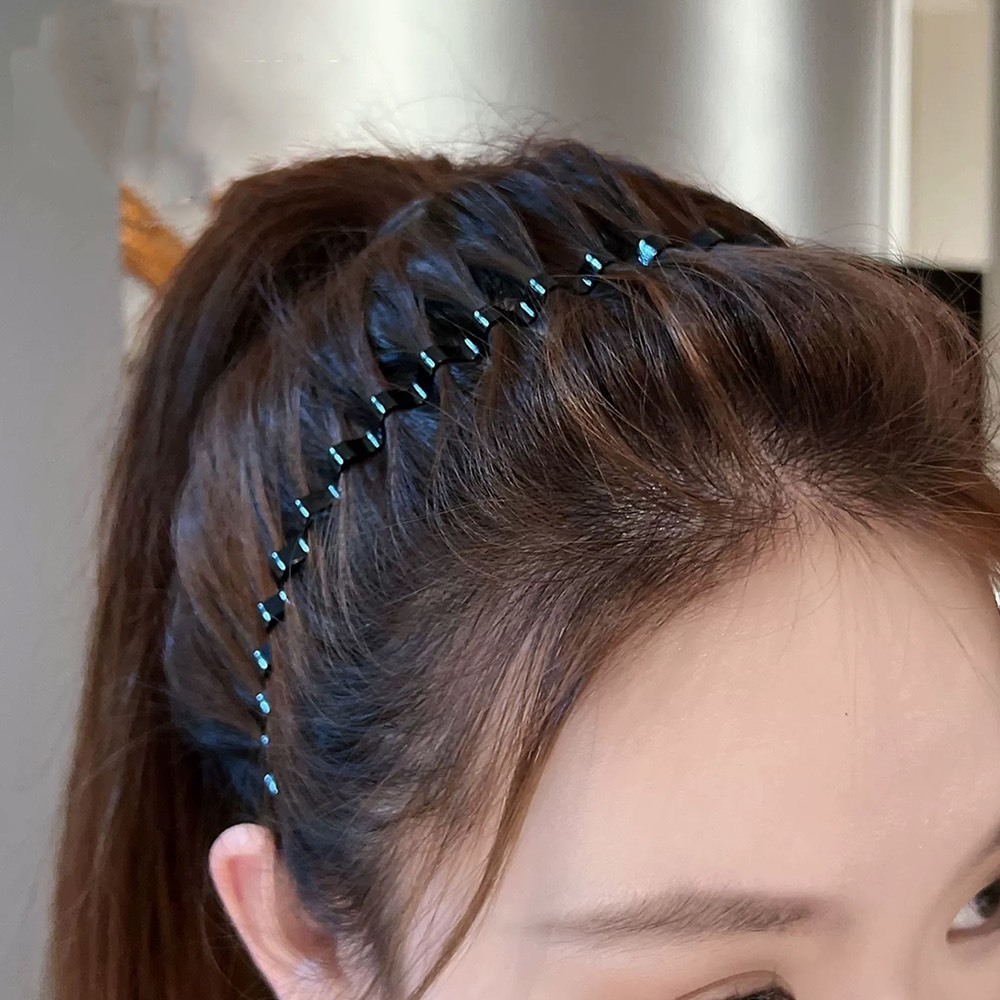 Bờm Tóc Phong Cách Vintage Cài Tóc Hàn Quốc Nhẹ Nhàng Gợn Sóng