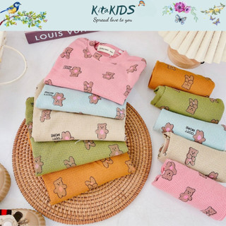 Đồ bộ dài tay bé trai bé gái, bộ thu đông vải cotton cao cấp họa tiết ngộ nghĩnh cho bé từ 6-16kg