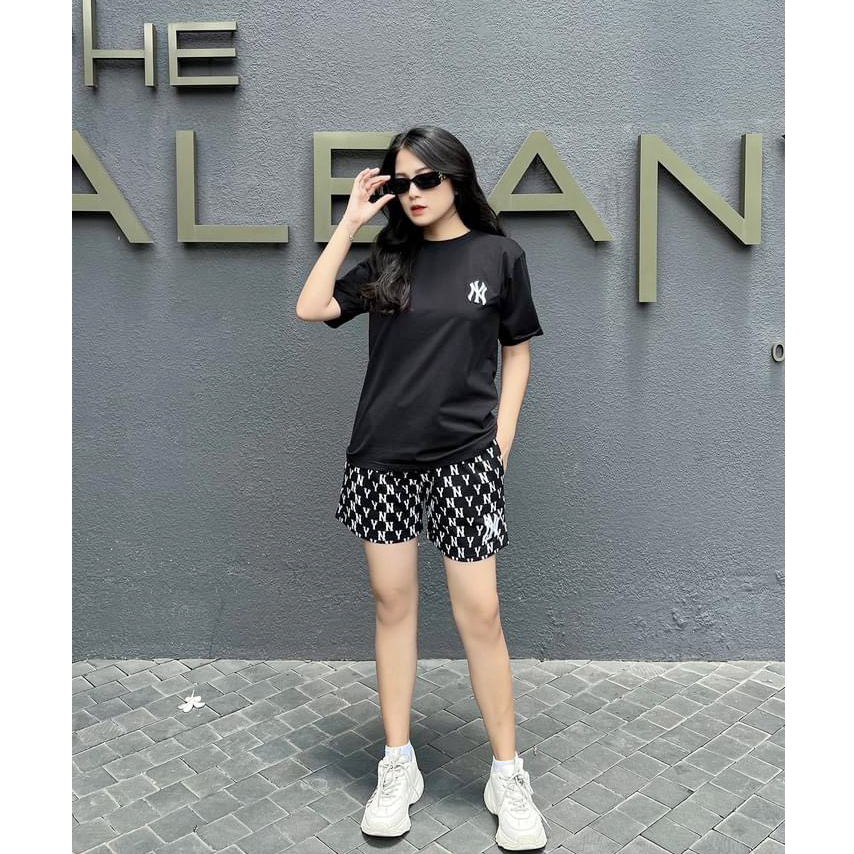 Quần đùi MLB NY xuất phông cotton sang xịn mịn cao cấp